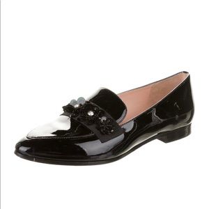Kate Spade Black Patent Leather Loafers 5.5